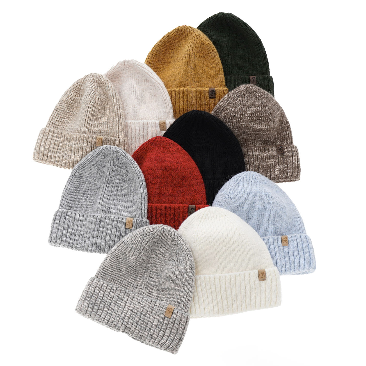 Dames wintermuts, bruin, met merinowol, Alvara