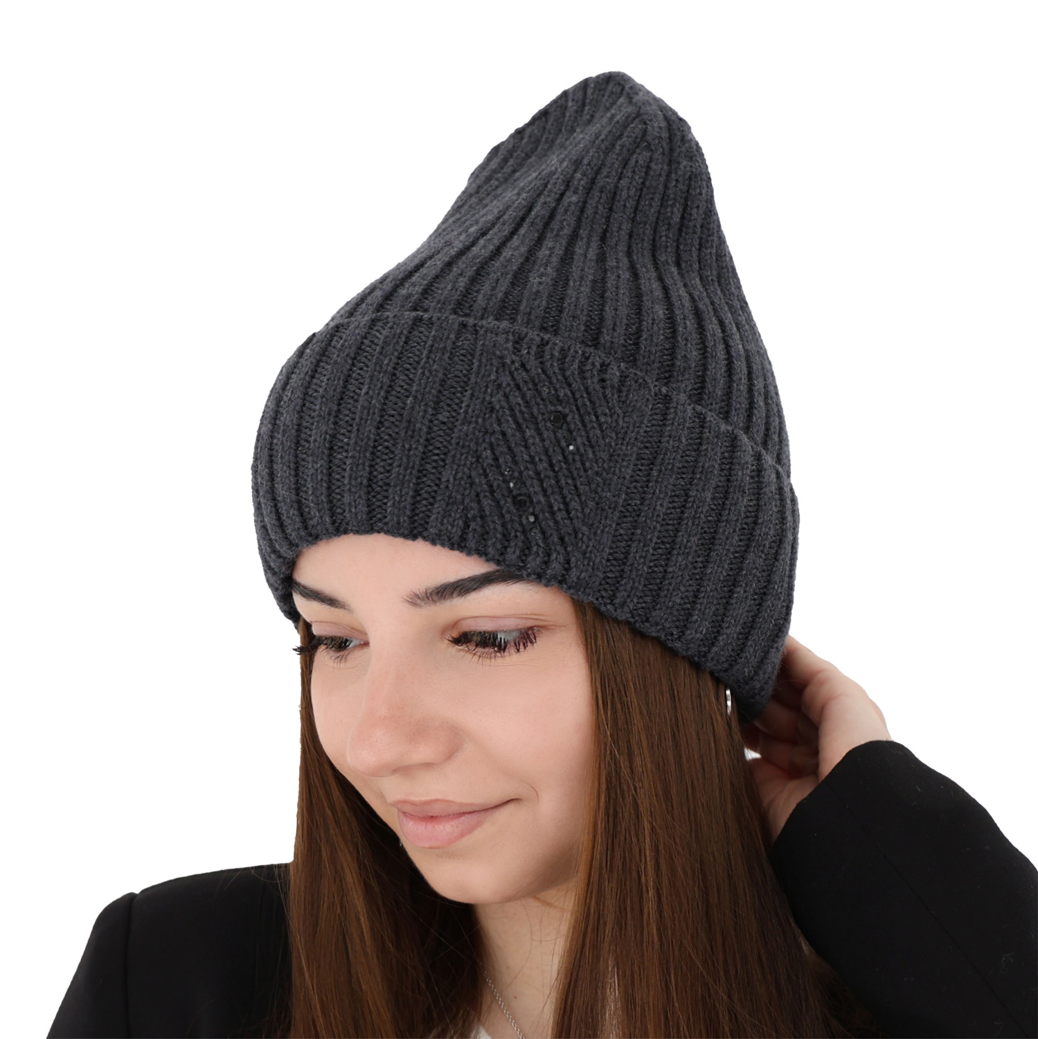 Dames wintermuts, Roze, 100% Merino Wol, Ariga