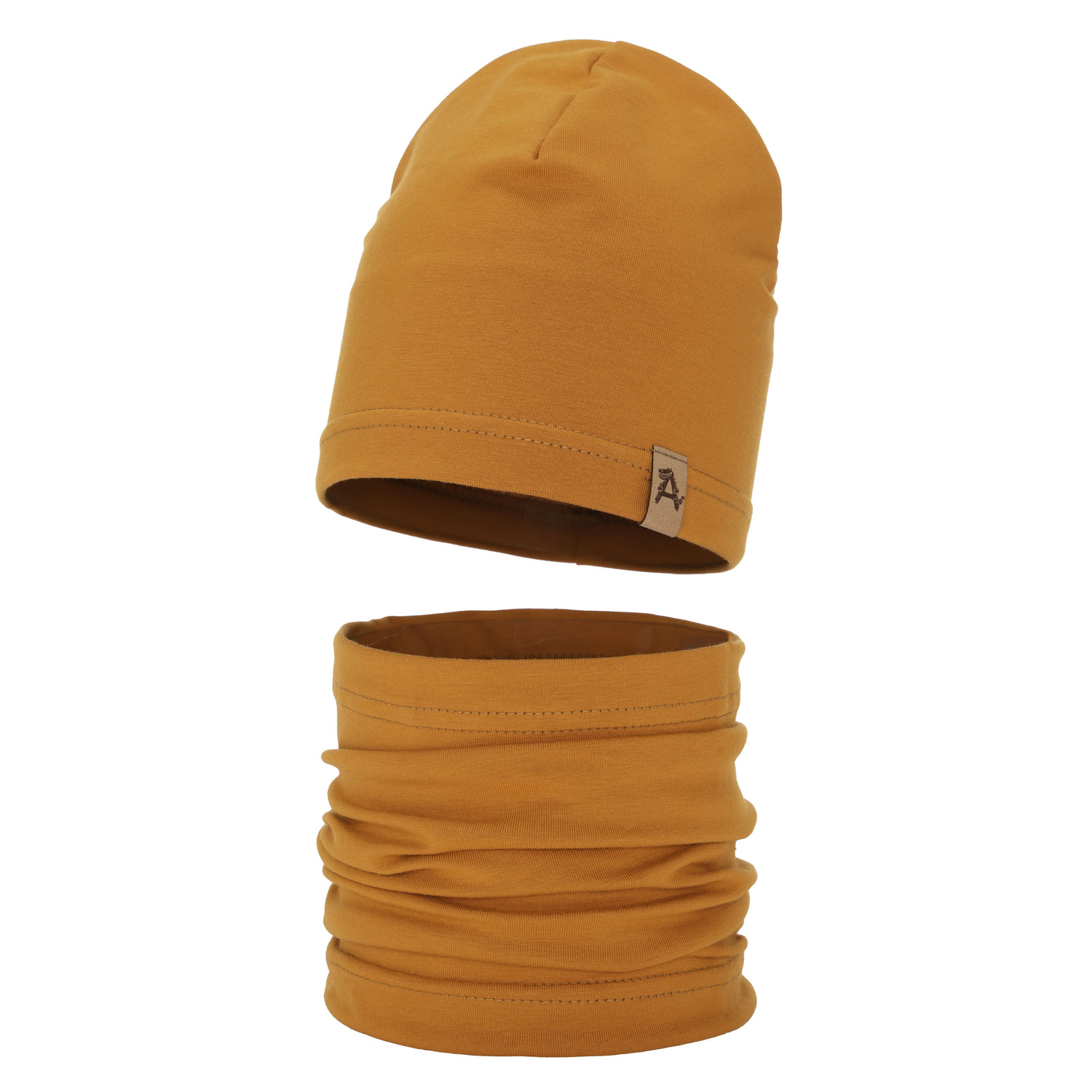 Jongens herfst/lente set muts en buissjaal, honing, Griffin