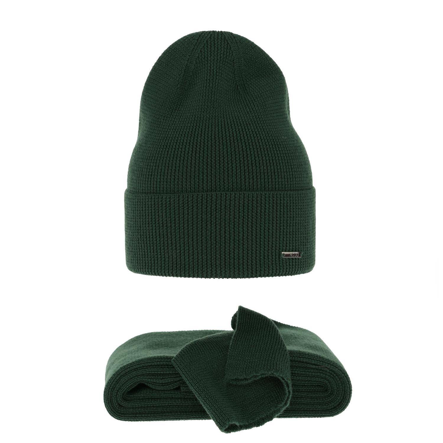 Dames winter set, groen, 100% Merino Wol, Melpomena