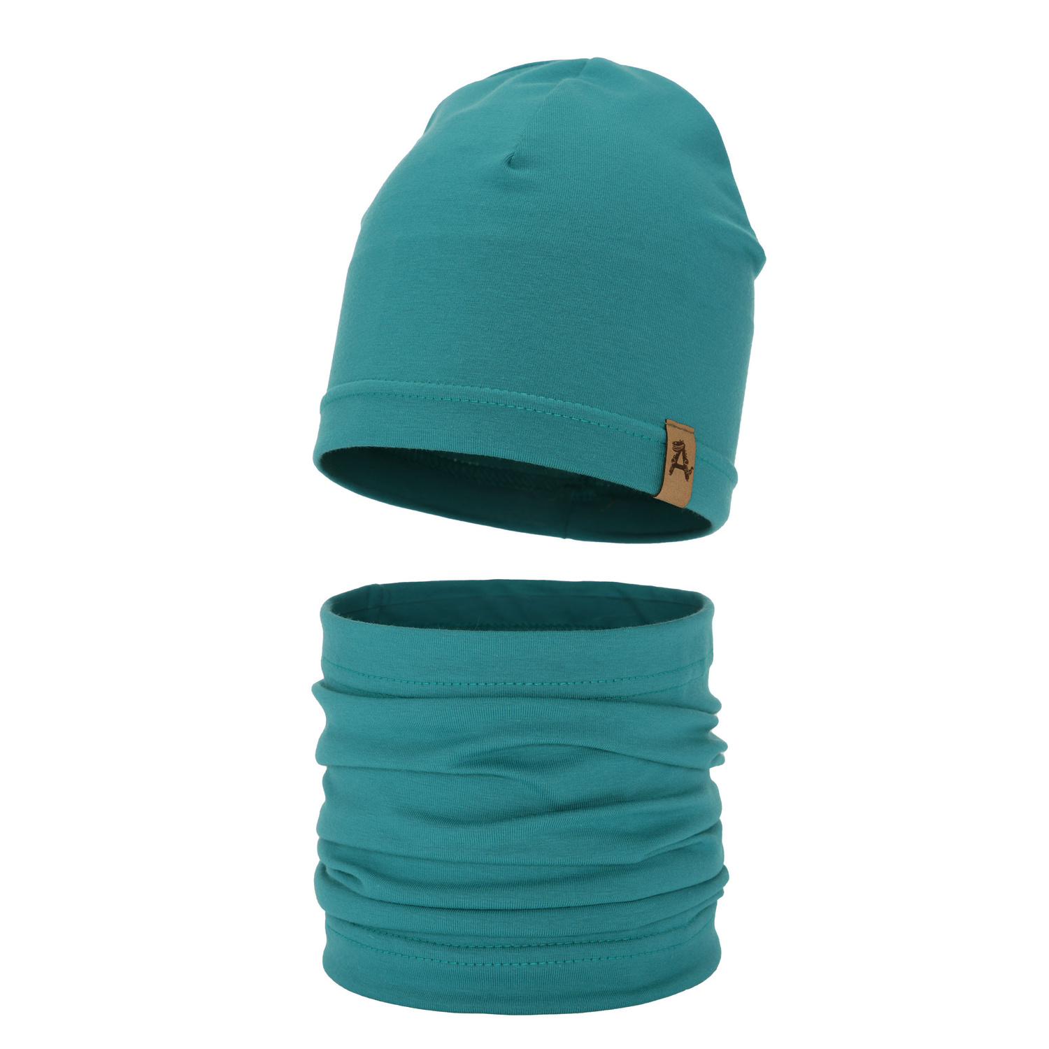 Jongens herfst/lente set muts en buissjaal, smaragdowy, Griffin