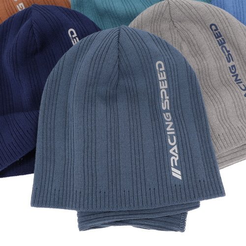 Jongens herfst/lente set muts en buissjaal, puuvillalla, blauw, Kolorado