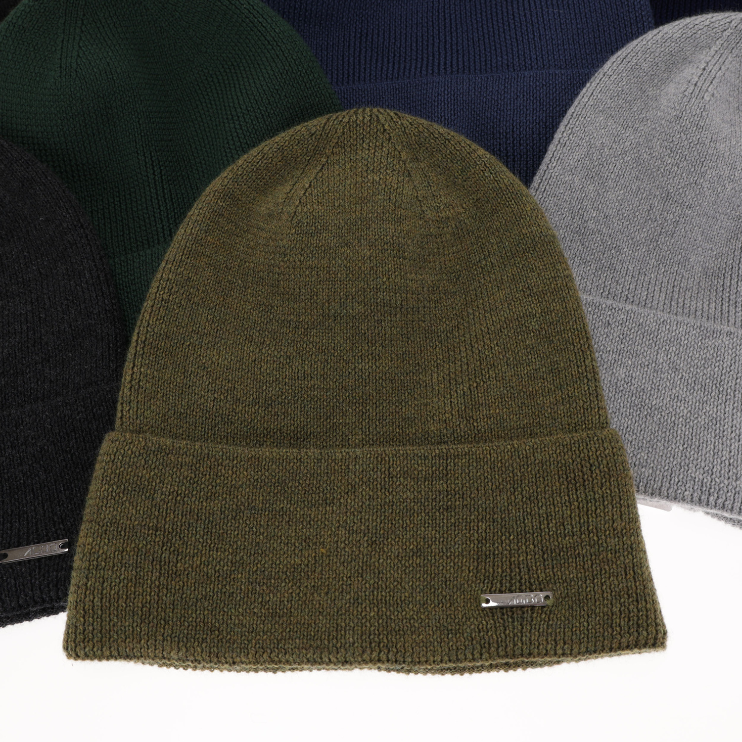 Heren wintermuts, blauw, 100% merinovilla, Memfis