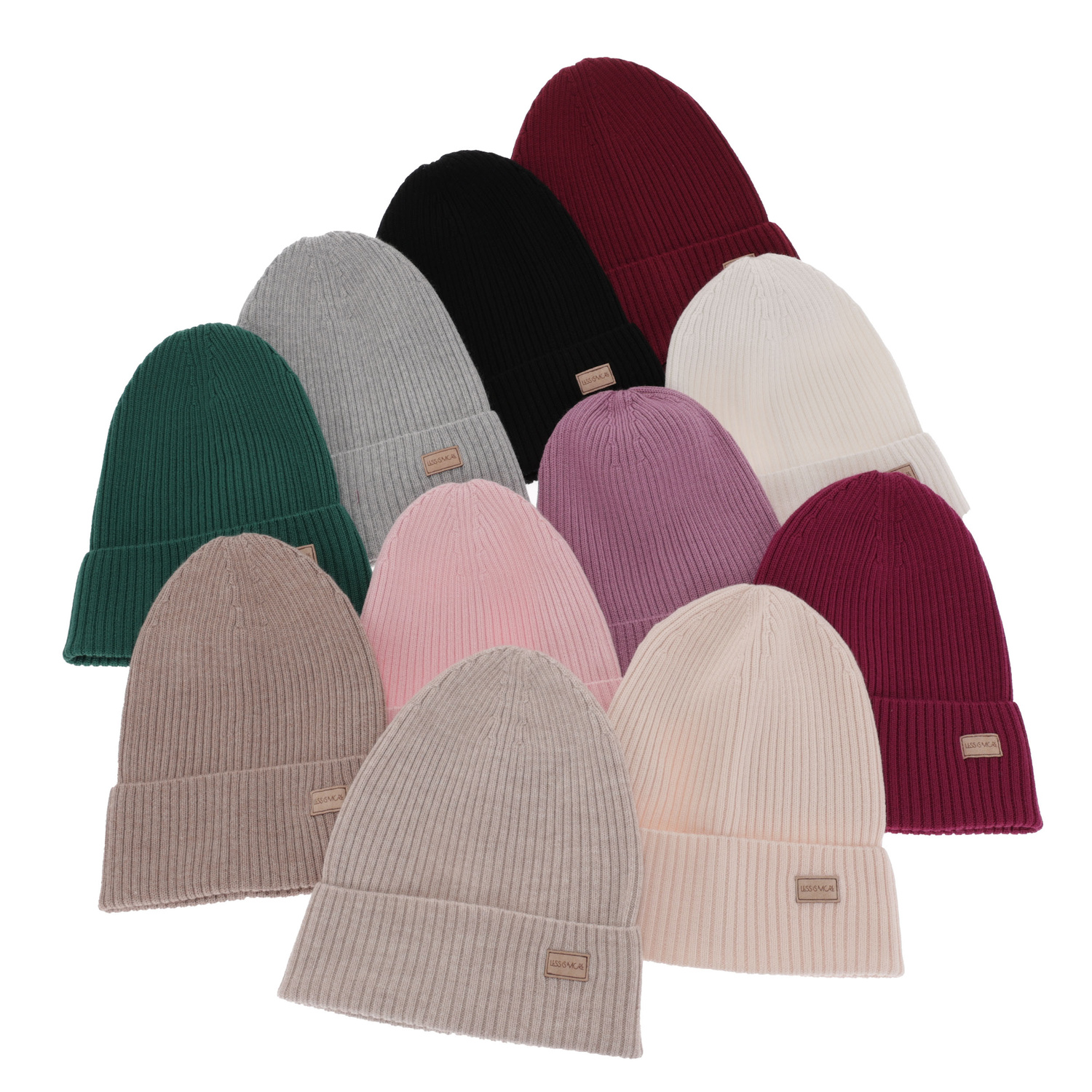 Dames winter/wiosna muts, zwart, 100% Merino Wol, Sophie