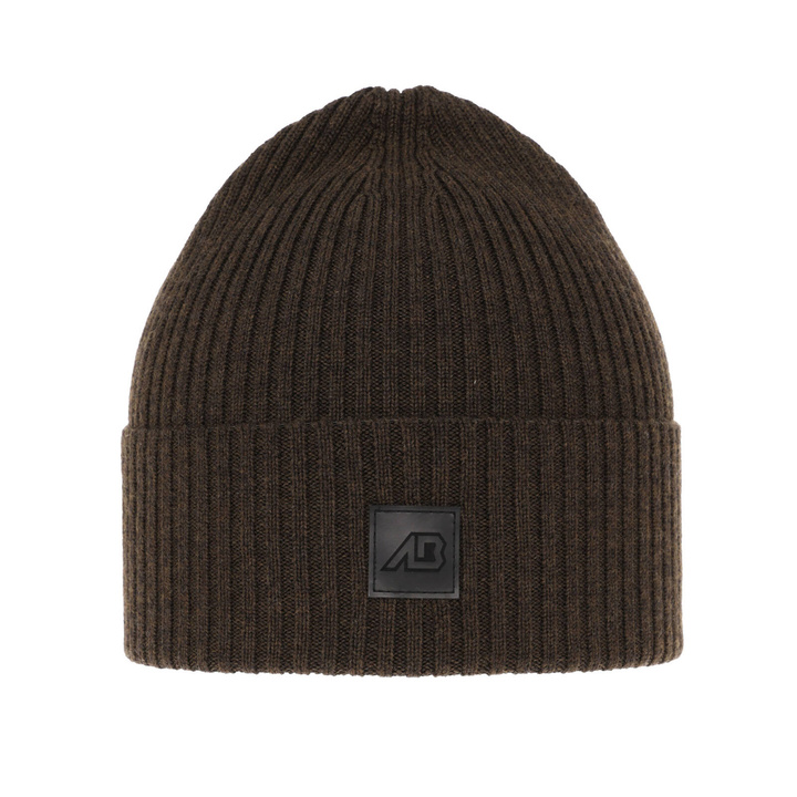 Heren wintermuts, bruin, 100% Merino Wol, Matias