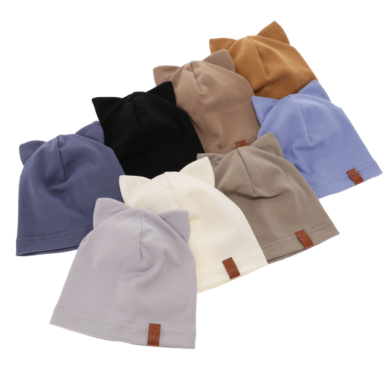 Jongens herfst/lente muts, camel, katoenen, Jasper