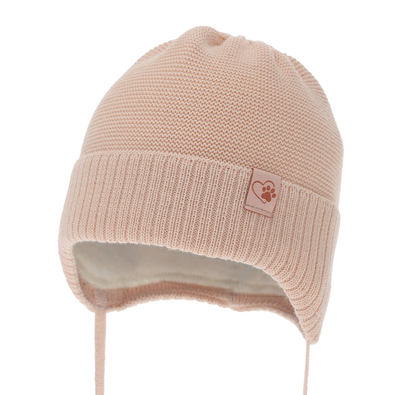 Meisjes wintermuts, morelowa, met bindkoorden, met merinowol, Dari