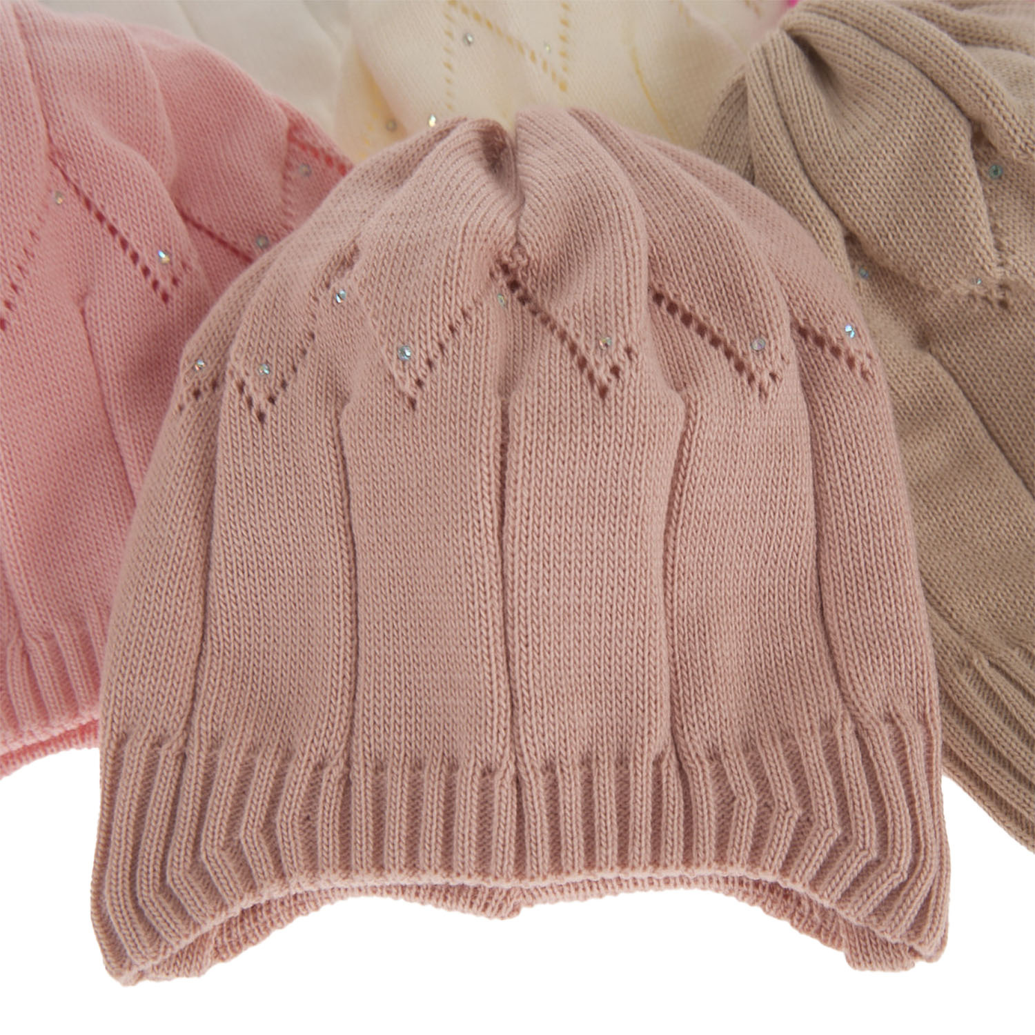 Meisjes herfst/lente muts, grijs, met bindkoorden, Mercja