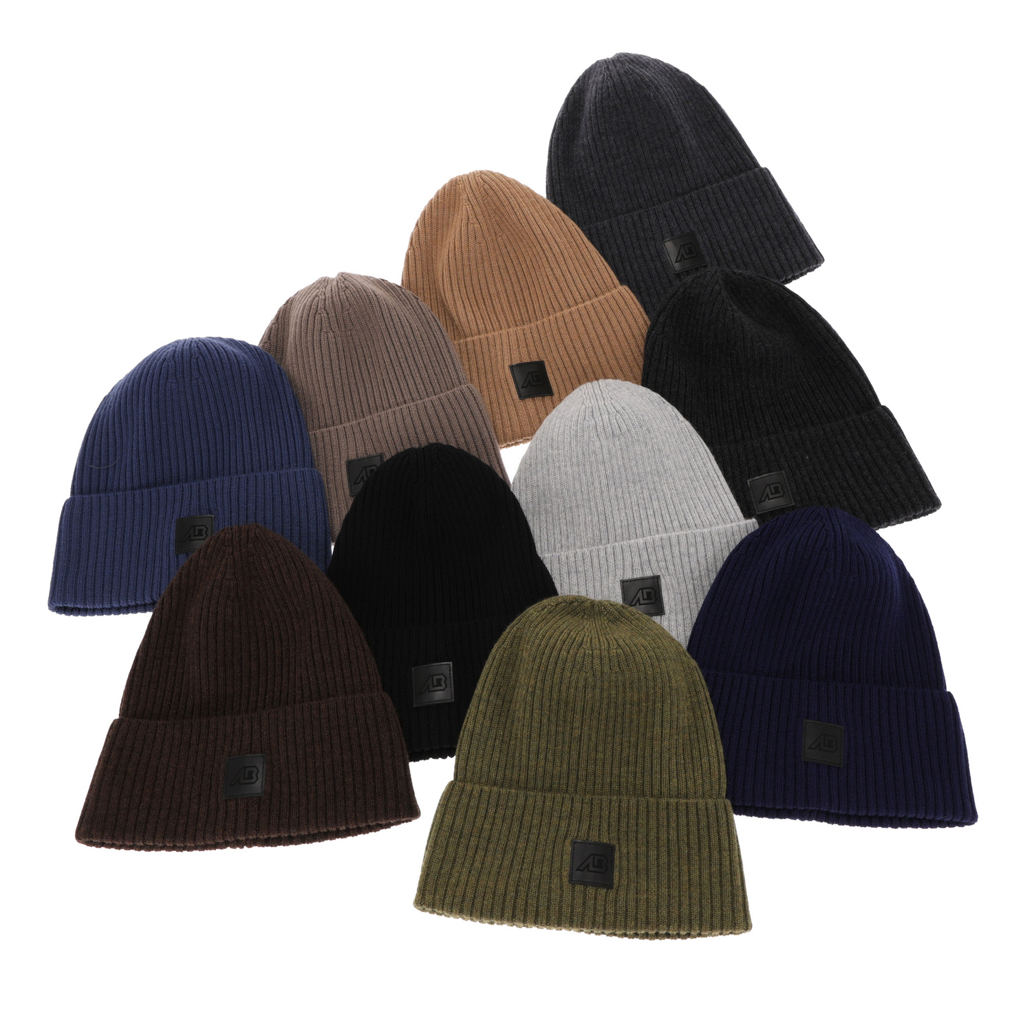 Heren wintermuts, zwart, 100% Merino Wol, Matias