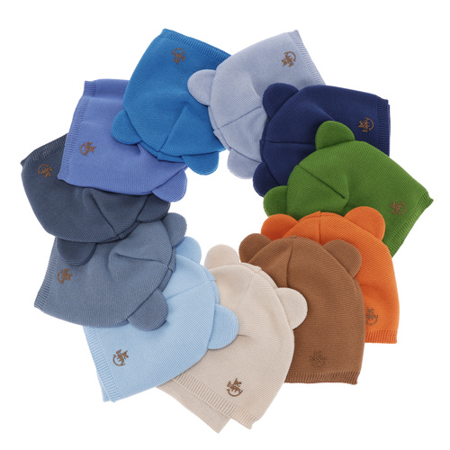 Jongens herfst/lente set muts en buissjaal, puuvillalla, groen, Ludvic