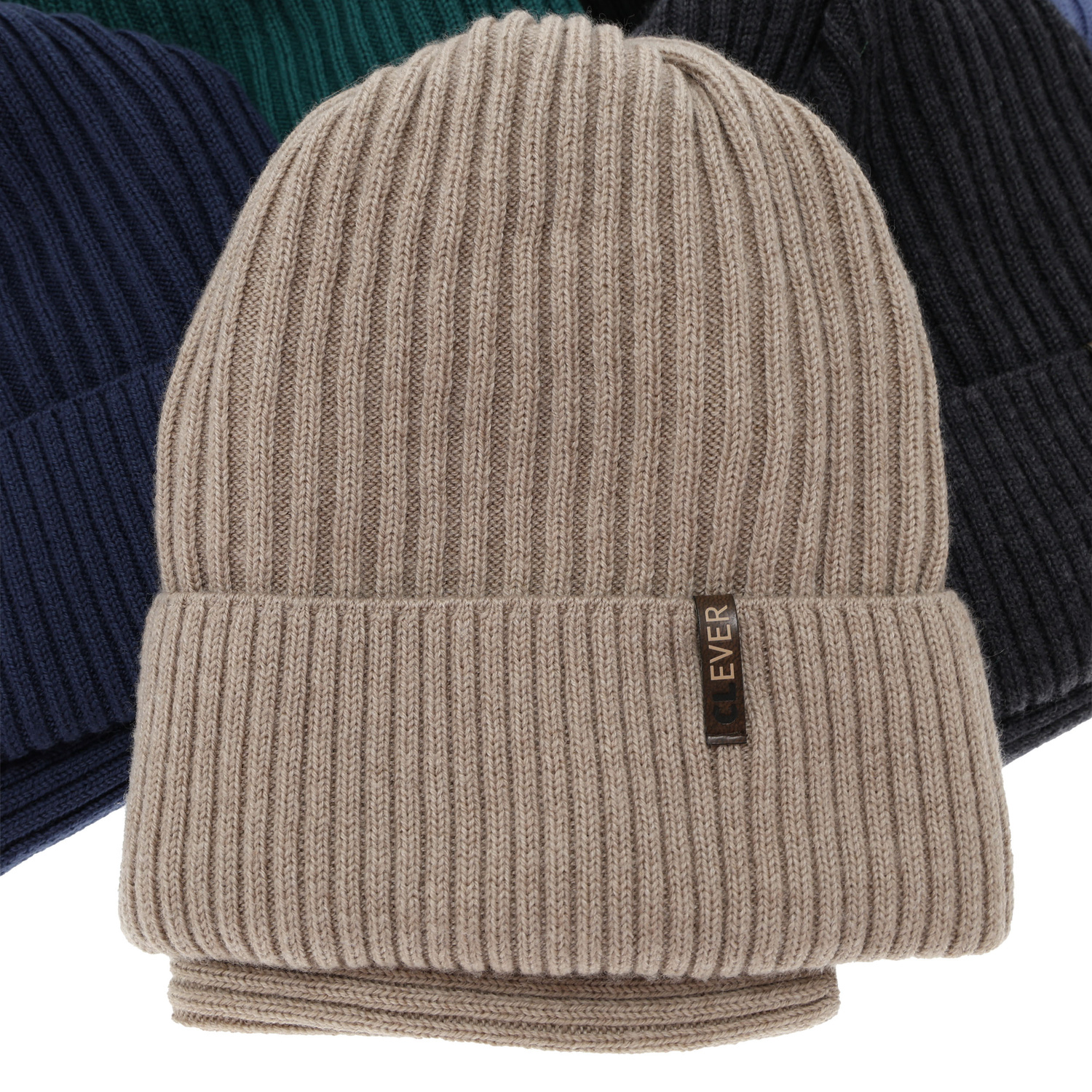 Jongens winter set, smaragdowy, 100% Merino Wol, Gizmo