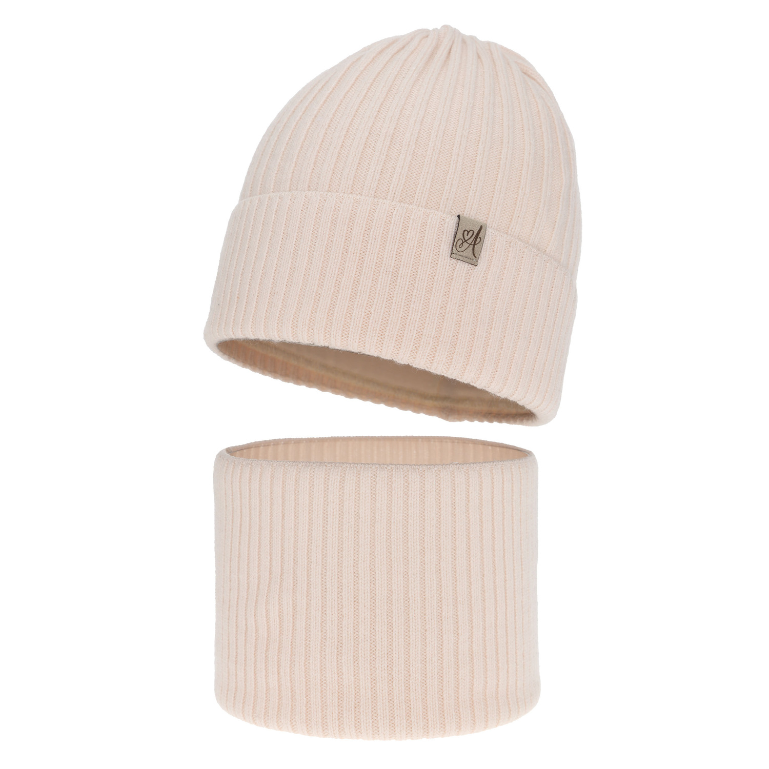 Meisjes winter set, roze, 100% Merino Wol, Patricia