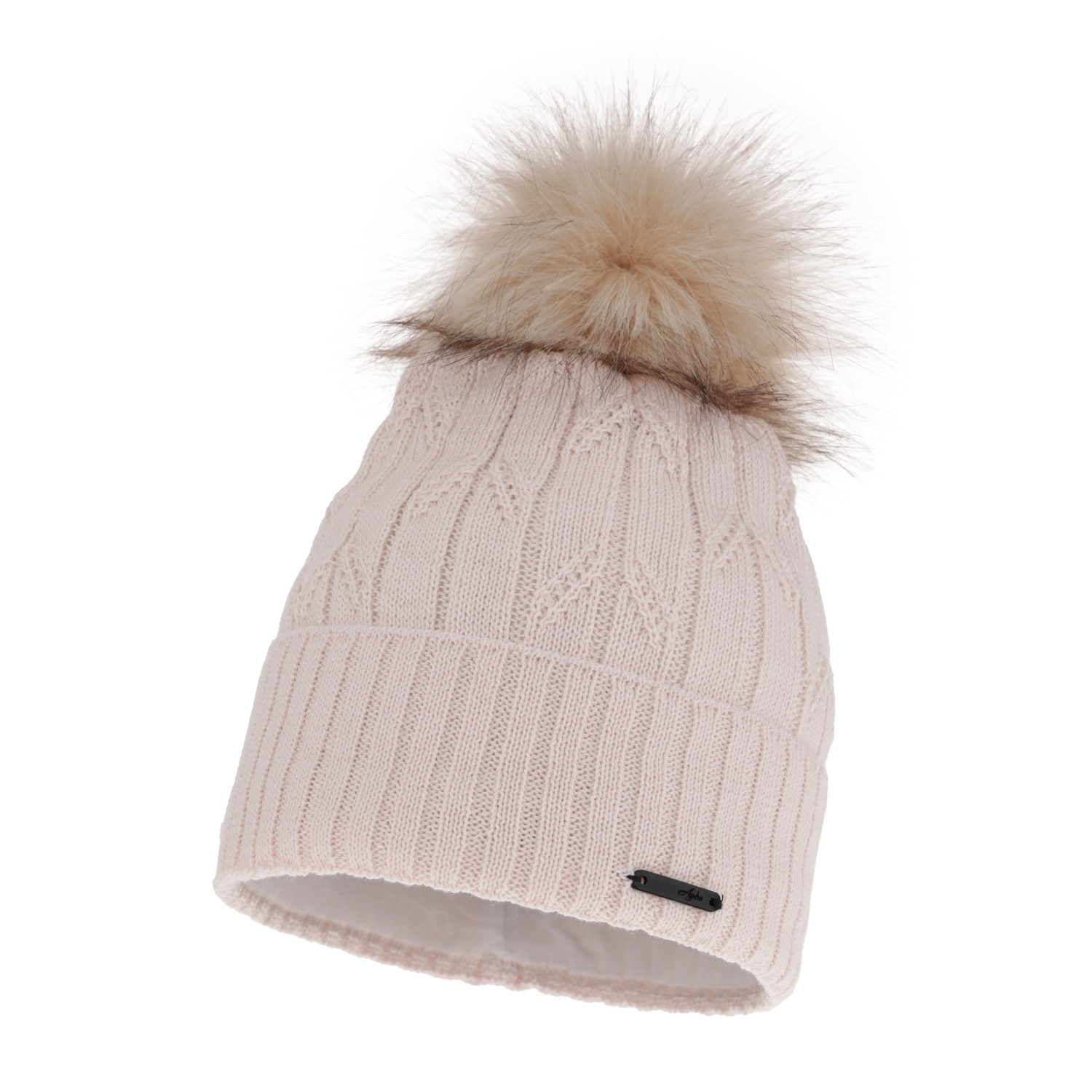 Dames wintermuts, kremowy, met merinowol, Talaria