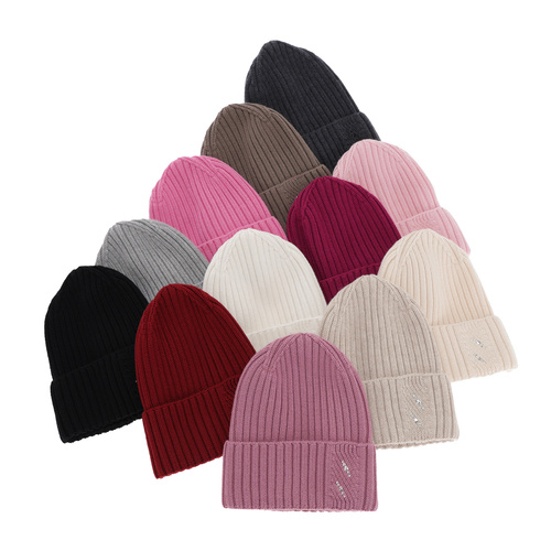 Dames wintermuts, Roze, 100% Merino Wol, Ariga