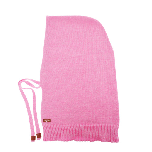 Naisten talvibalaclava, vaaleanpunainen, merinovillalla, Elizabeth