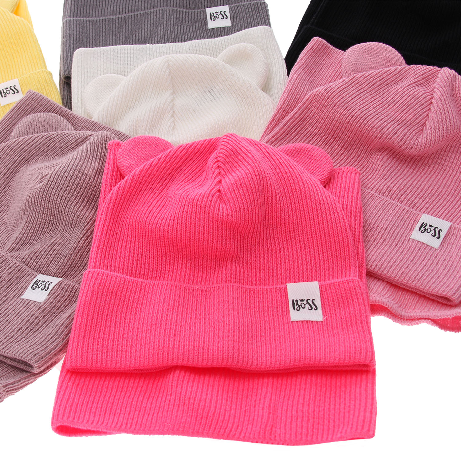 Meisjes herfst/lente set muts en buissjaal, puuvillalla, lichtblauw, Kajra