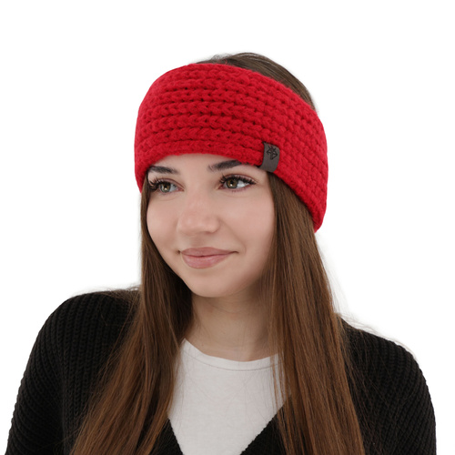 Dames winter hoofdband, rood, Alexis