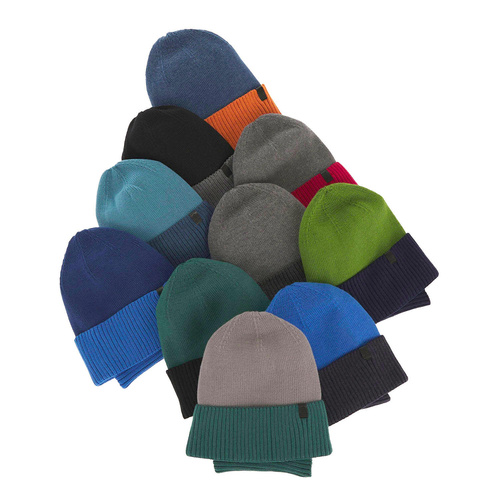 Jongens herfst/lente set muts en buissjaal, puuvillalla, blauw, katoenen, Tauros