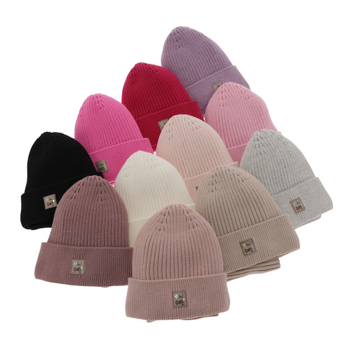 Meisjes winter set muts en buissjaal, roze, Georgina