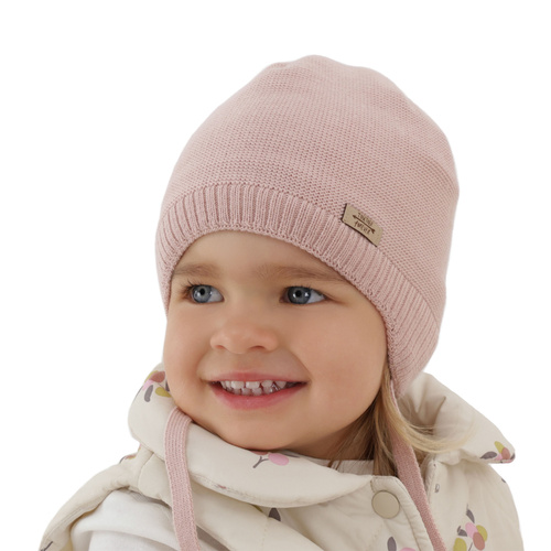 Tyttöjen syys/kevät pipo, lila, nauhoilla, Svenja