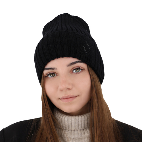 Dames wintermuts, Roze, 100% Merino Wol, Ariga