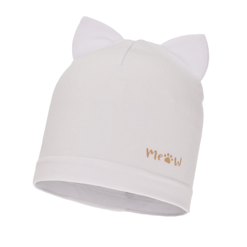 Meisjes herfst/lente muts, wit, Jaspera