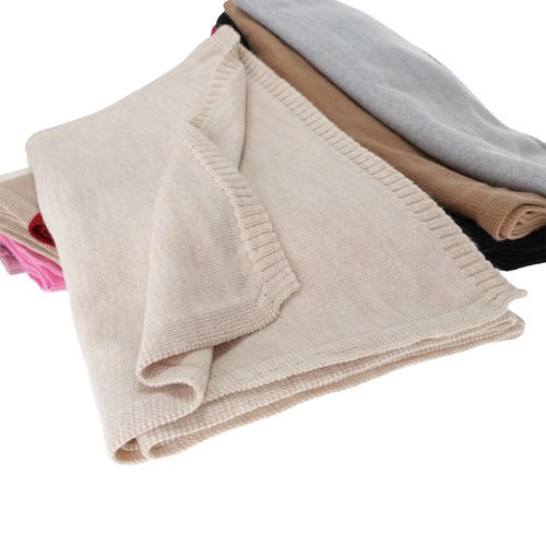 Naisten talvihuivi, beige, 100% merinovilla, Elonia