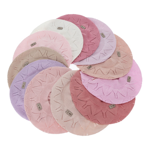 Tyttöjen syys/kevät beret, beige, Liveria