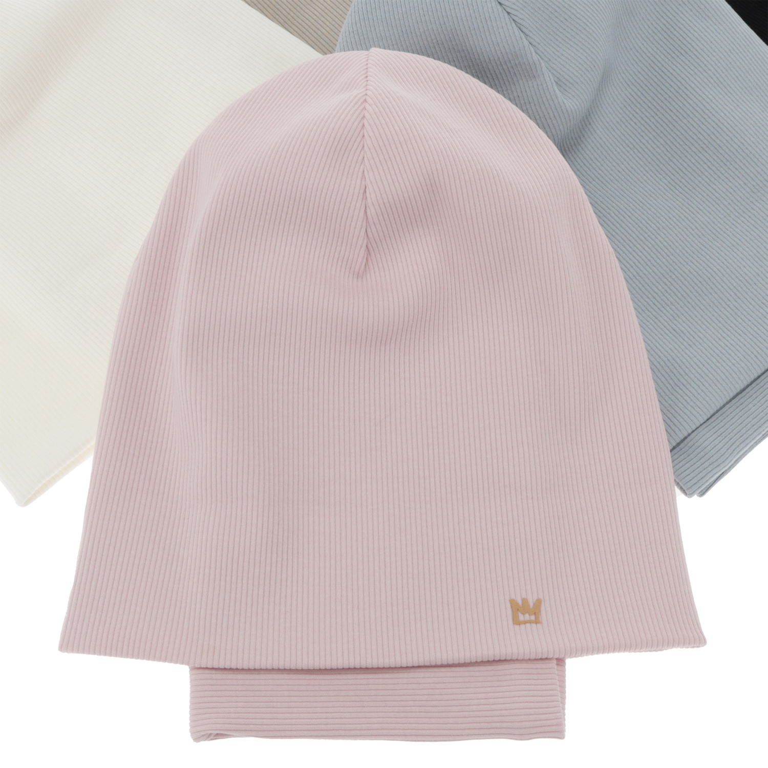 Tyttöjen syys/kevät setti: pipo ja putkihuivi, beige, puuvillasta, Carina