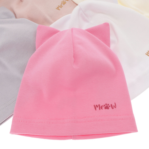 Meisjes herfst/lente muts, roze, Jaspera