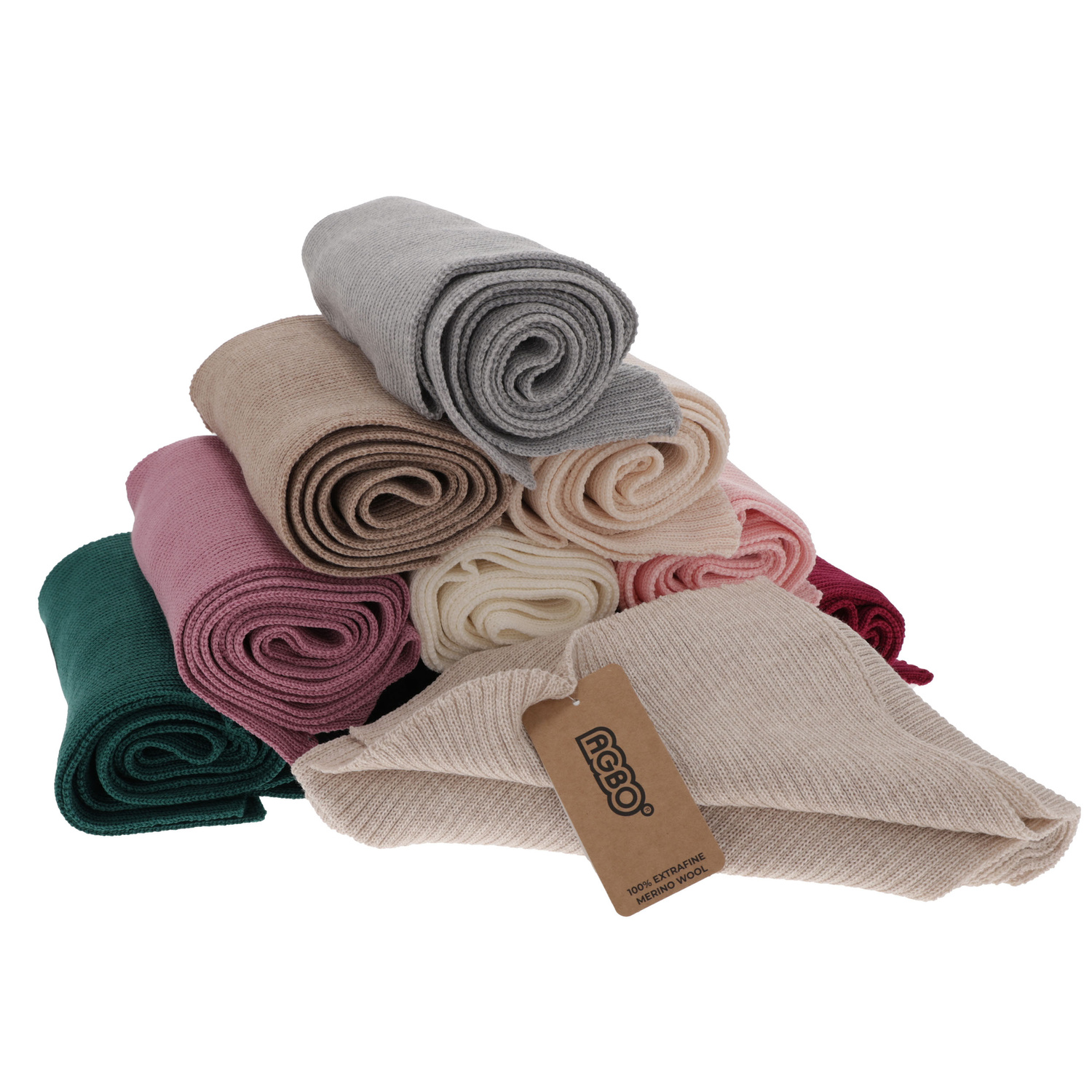 Dames wintersjaal, amarant, 100% Merino Wol, Jessica