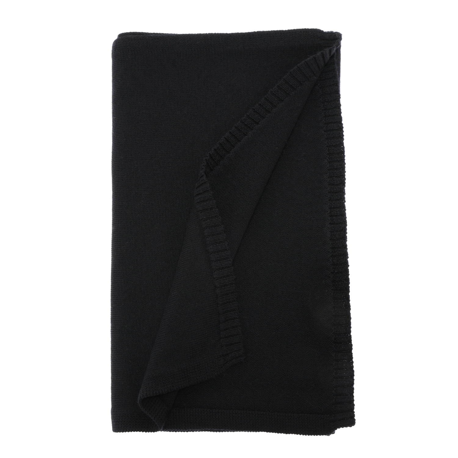 Naisten talvihuivi, musta, 100% merinovilla, Elonia