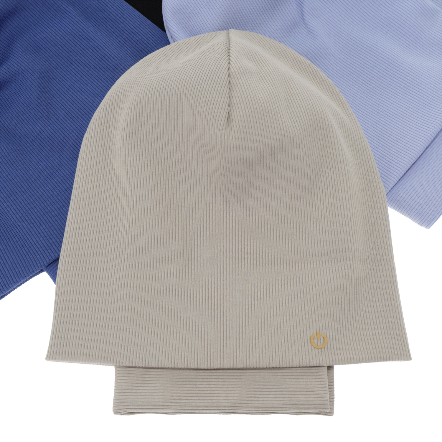 Poikien syys/kevät setti: pipo ja putkihuivi, puuvillaa, beige, Desider