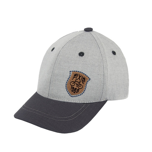 Jongens baseballpet, herfst/lente, grijs, katoen, Fixie