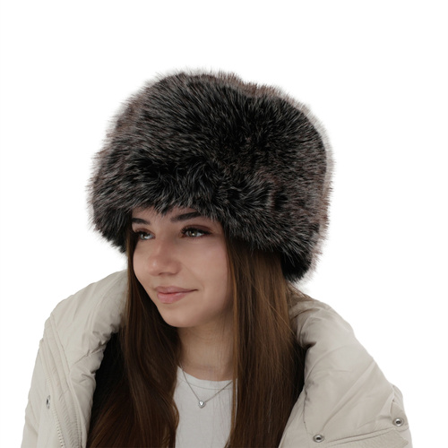 Dames wintermuts, zwart, gevoerd met wollen fleece, Holly