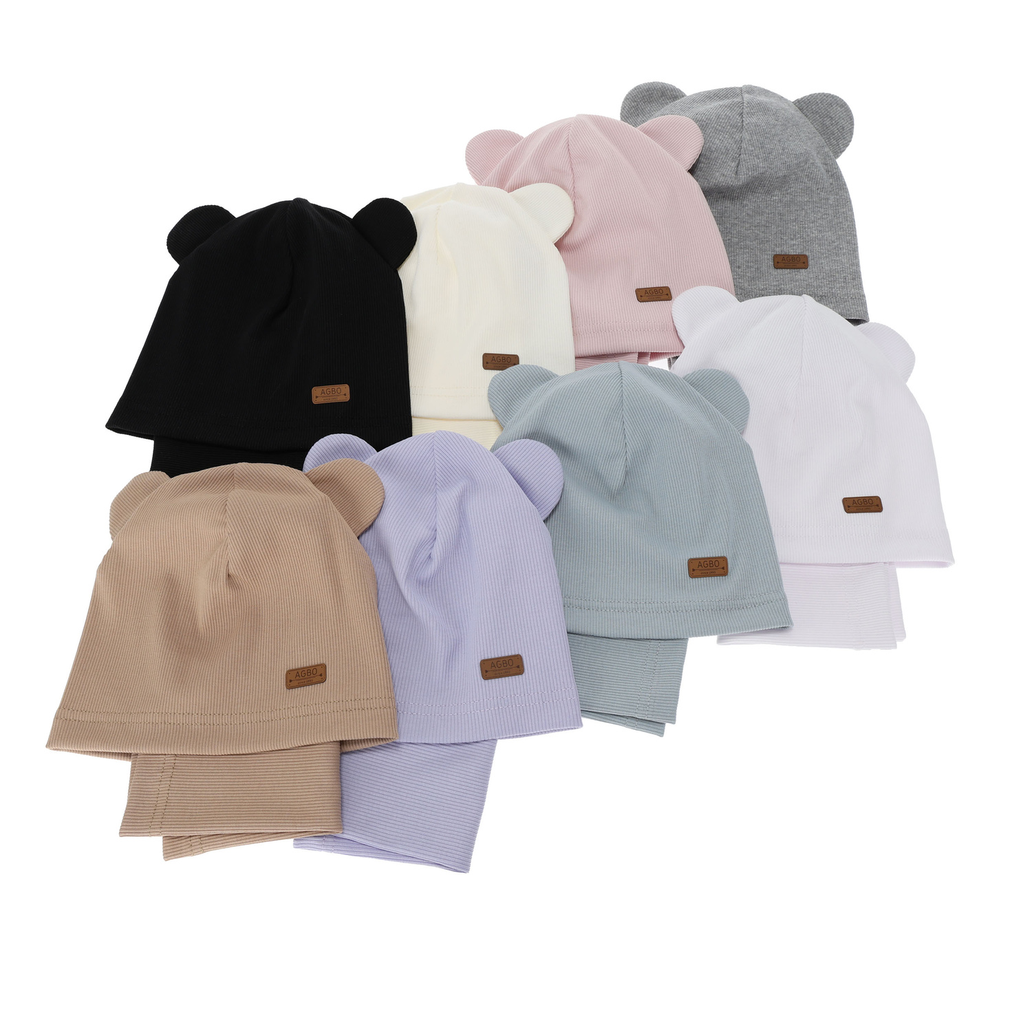 Tyttöjen syys/kevät setti: pipo ja putkihuivi, puuvillainen, violetti Georgea