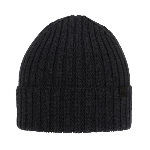 Heren wintermuts, donkergrijs, 100% Merino Wol, Nathan