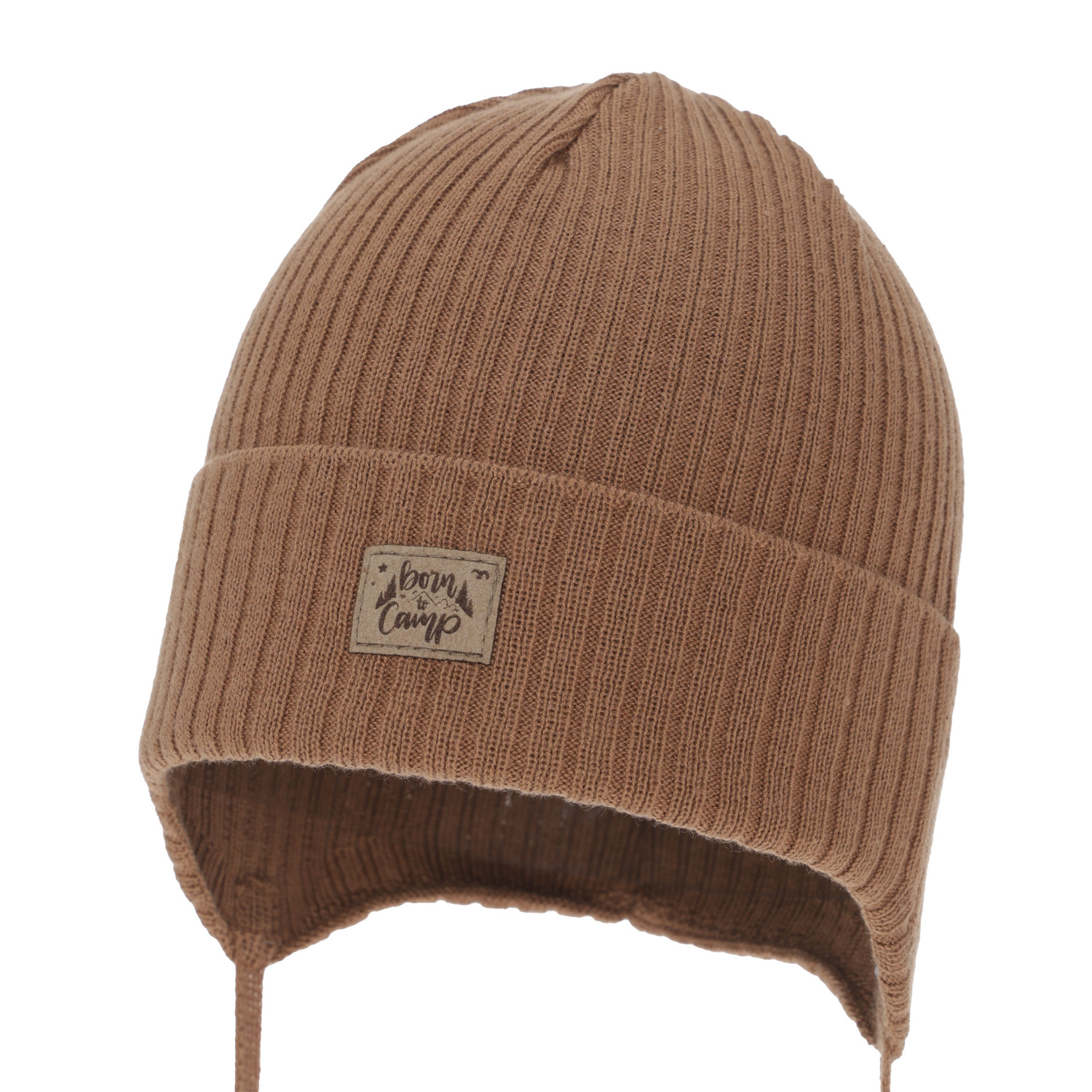 Poikien syys/kevät pipo, camel, nauhoilla, puuvillalla, Fenris