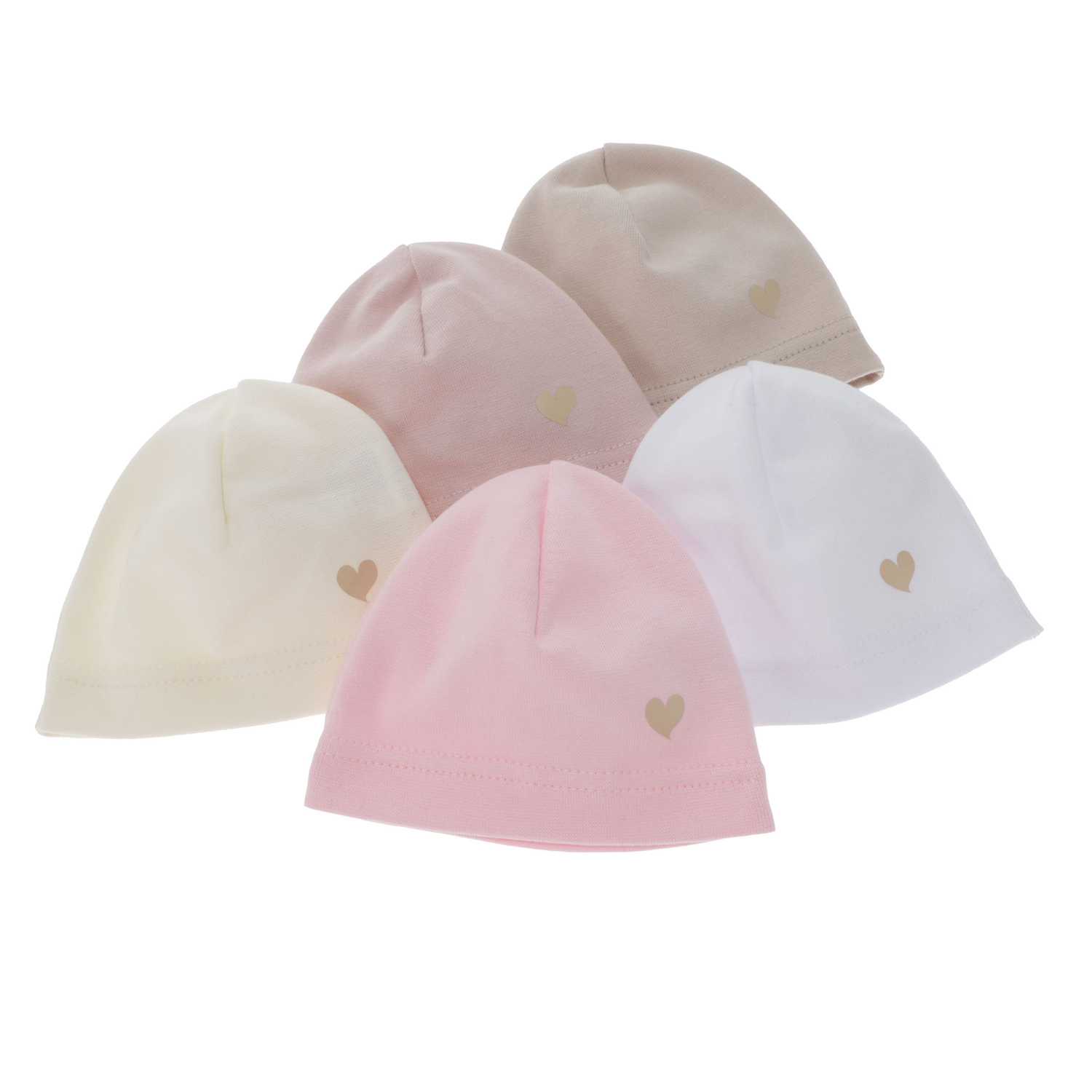 Tyttöjen syys/kevät pipo, beige, puuvillasta, Nestie