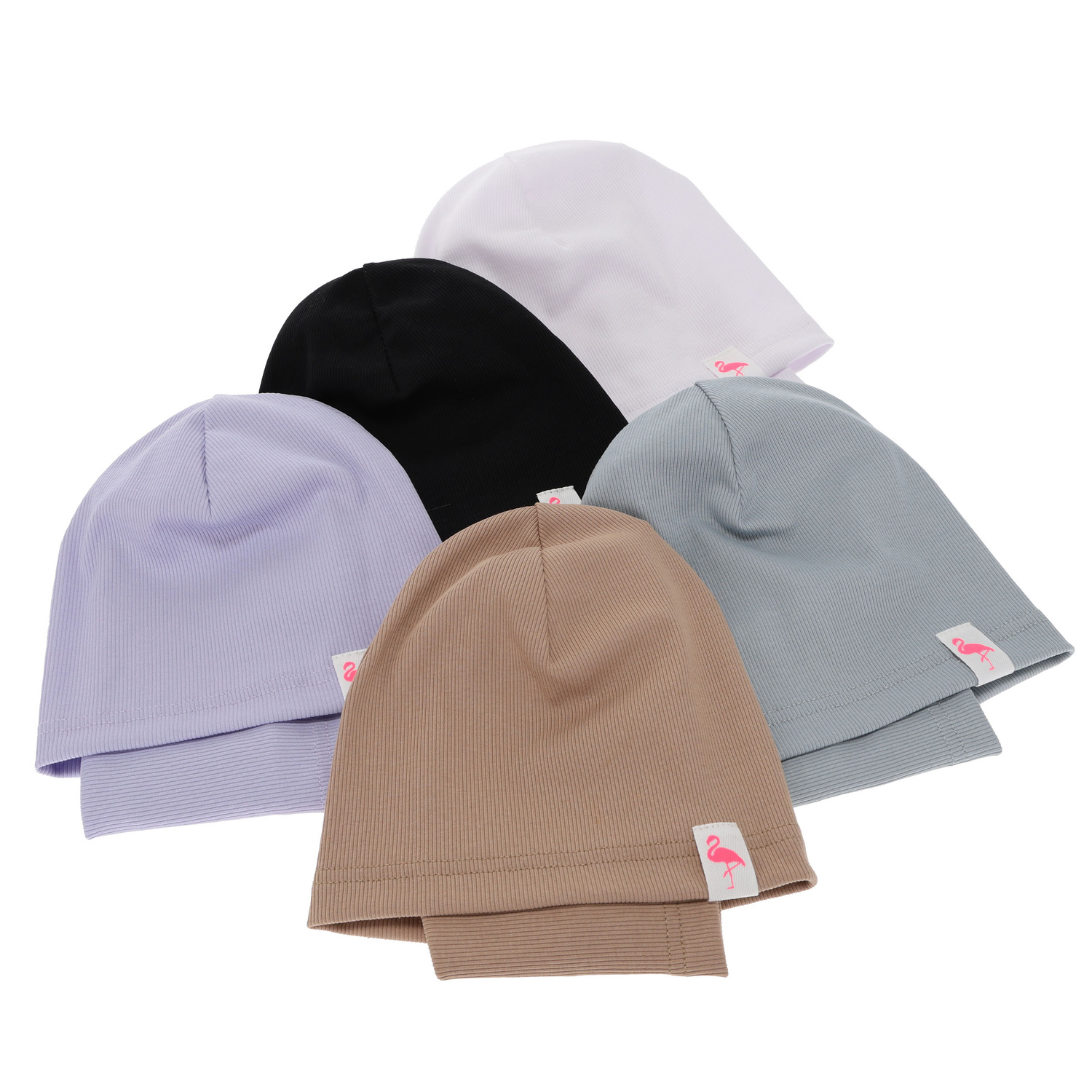 Meisjes herfst/lente set muts en buissjaal, katoen, zwart, Rumilla