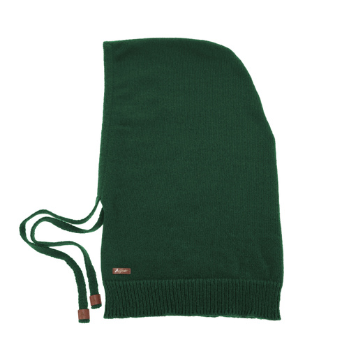 Naisten talvibalaclava, vihreä, merinovilla, Elizabeth