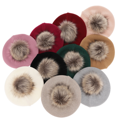 Dames wintermuts, roze, met merinowol, Bonnie