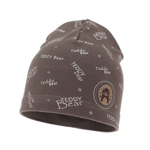 Jongens herfst/lente muts, bruin, Tedi