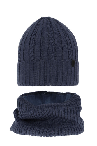 Jongens winter set, blauw, met merinowol, Kairo