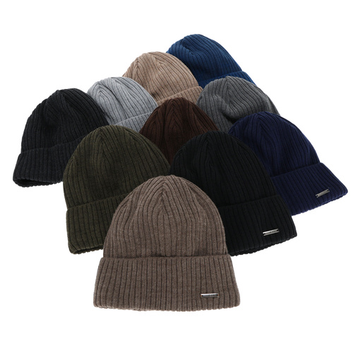 Miesten talvipipo, musta, merinovillalla, Baltor