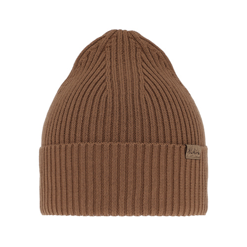 Dames herfst/lente winter beret, puuvillalla, camel, Messina