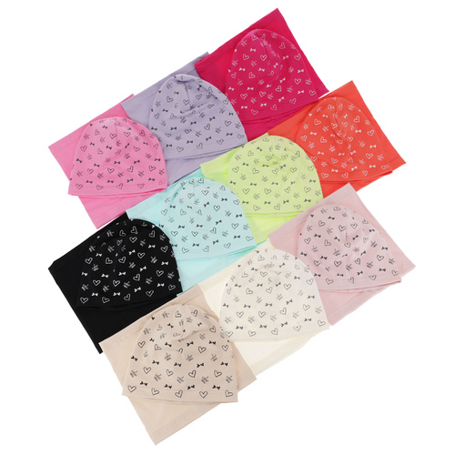 Meisjes herfst/lente set muts en buissjaal, mint, gevoerd met katoen, Lovena