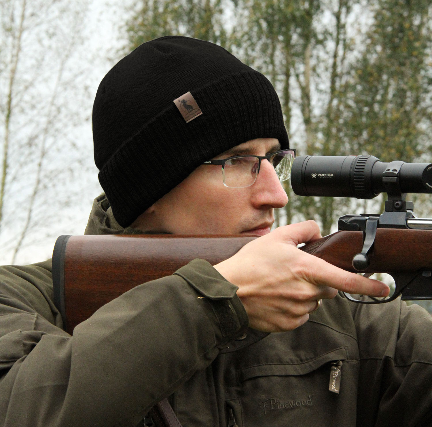 Heren wintermuts, bruin, Met merinowol, Hogan