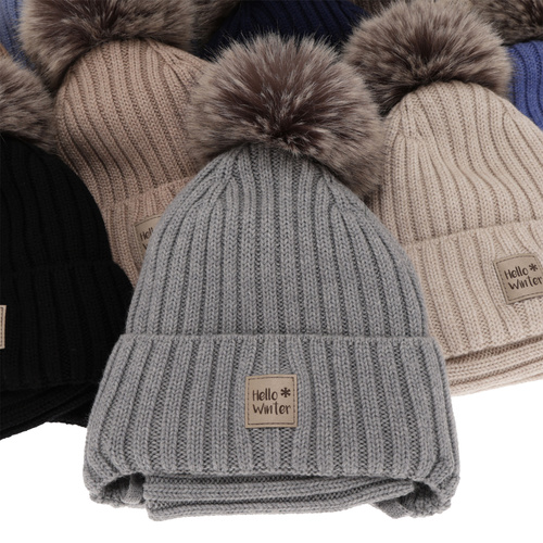 Jongens winter set, blauw, 100% Merino Wol, gevoerd met katoen, gebonden, Morti