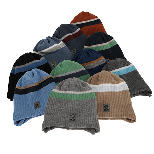 Jongens herfst/lente muts, grijs, met bindkoorden, Oliver